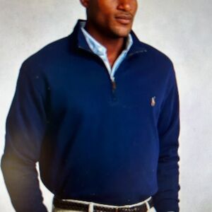 Ralph Lauren Dark Blue Knit with Green Emblem